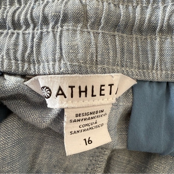 Athleta Sky Blue Retreat Linen Jogger (Size:16) - Picture 11 of 11